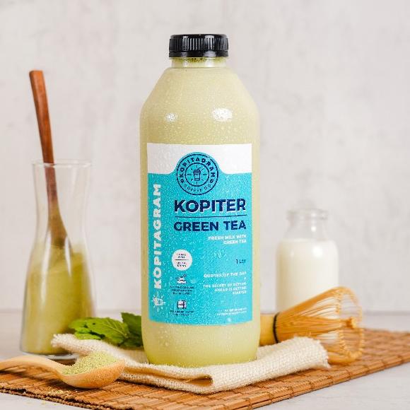 

[ COD ] Green Tea Latte 1 liter - KOPITER by Kopitagram SALE Kode 1038