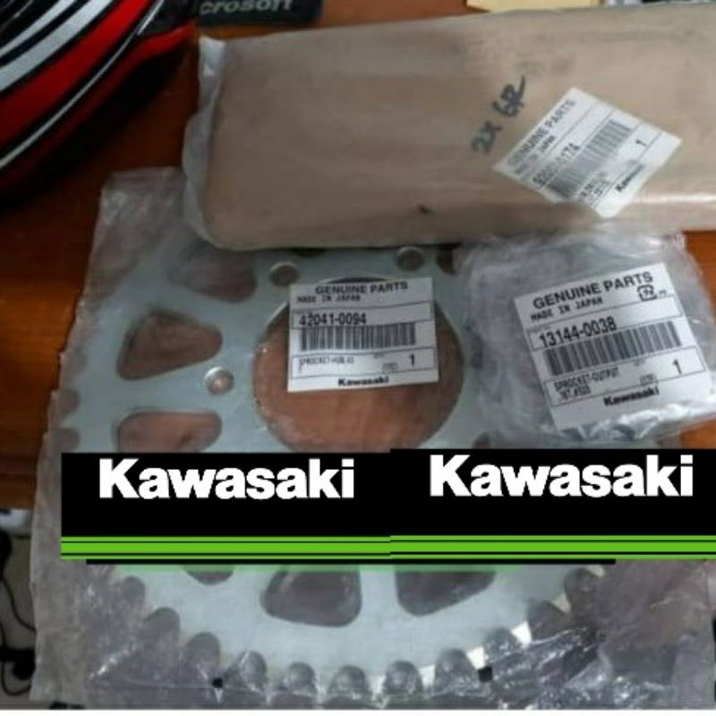 gear set gir set zx6r zx636 Original kawasaki 100 persen ori
