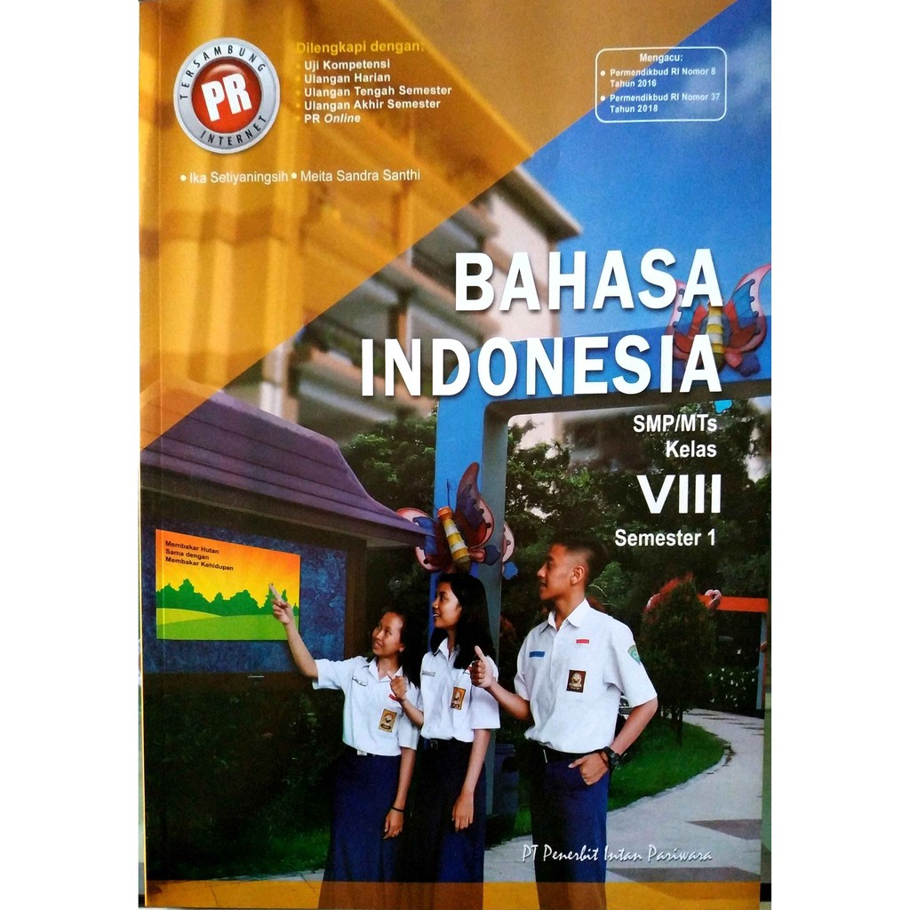Buku LKS PR Intan Pariwara SMP/MTs Kelas VIII/8 Semester 1 Tahun 2021/2022 Matematika/IPA/IPS/PKN/Inggris/Indonesia-Indonesia 2019