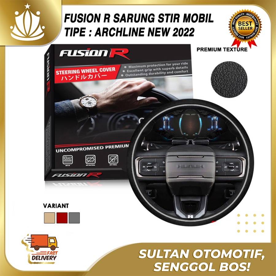 Cover Sarung Stir Mobil Kulit ARCHLINE Fusion R