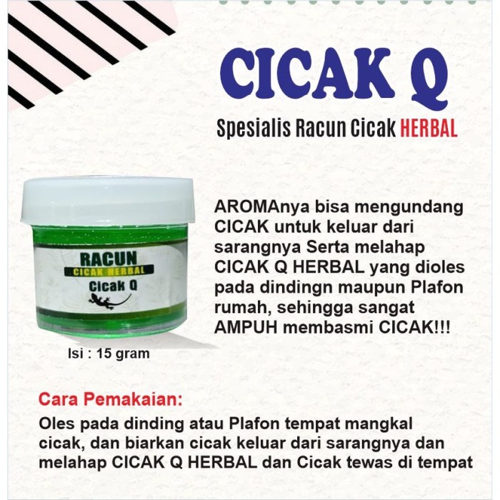 Racun Cicak &quot; CICAK Q &quot; perangkap cicak / jebakan cicak ampuh