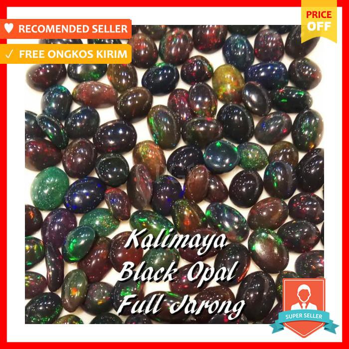 NATURAL KALIMAYA BLACK OPAL AFRIKA LOSTONE FULL JARONG