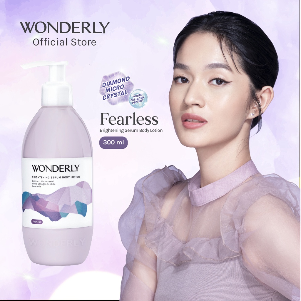 Jual Wonderly Brightening Serum Body Lotion Fearless 300 ml Shopee