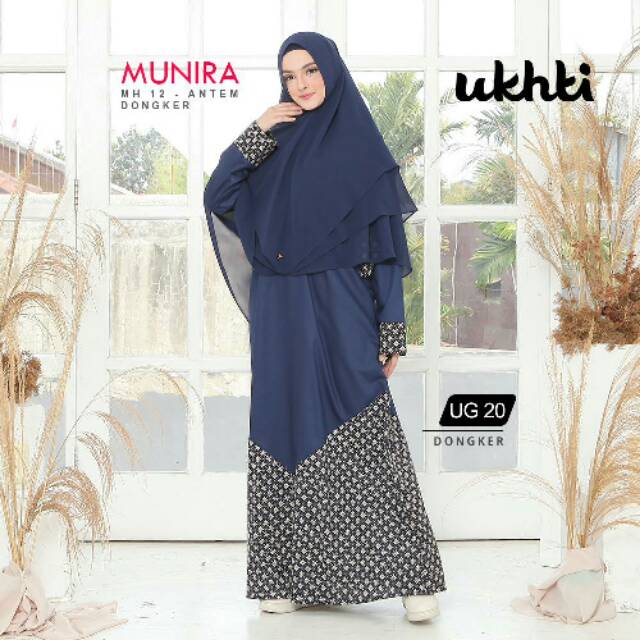 MODEL TERBARU GAMIS SYARI  / UKHTI UG20 ORI / SIZE M L / WARNA DONGKER