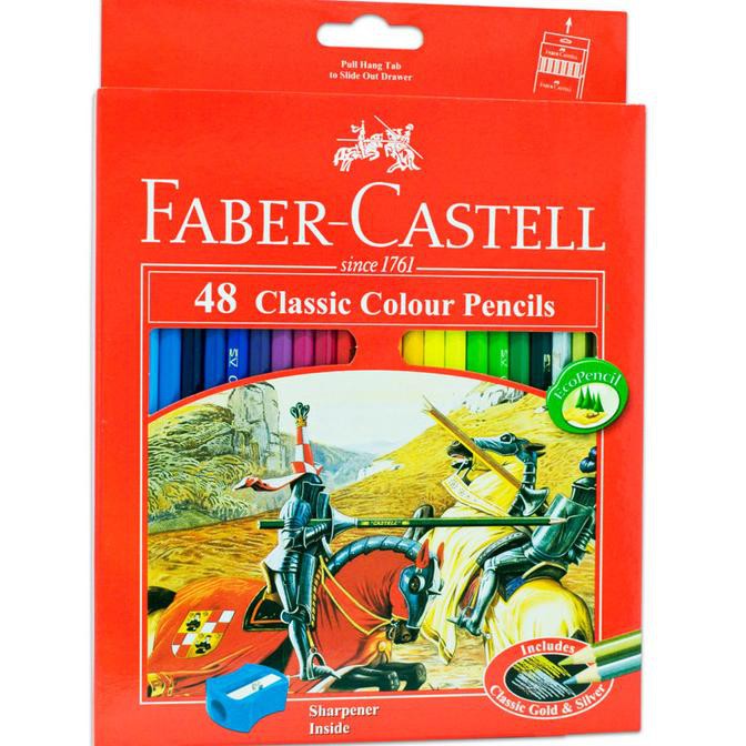 

PERALATAN MENGGAMBAR PENSIL WARNA FABER CASTELL 48 CLASSIC / FREE RAUTAN PERALATAN LUKIS