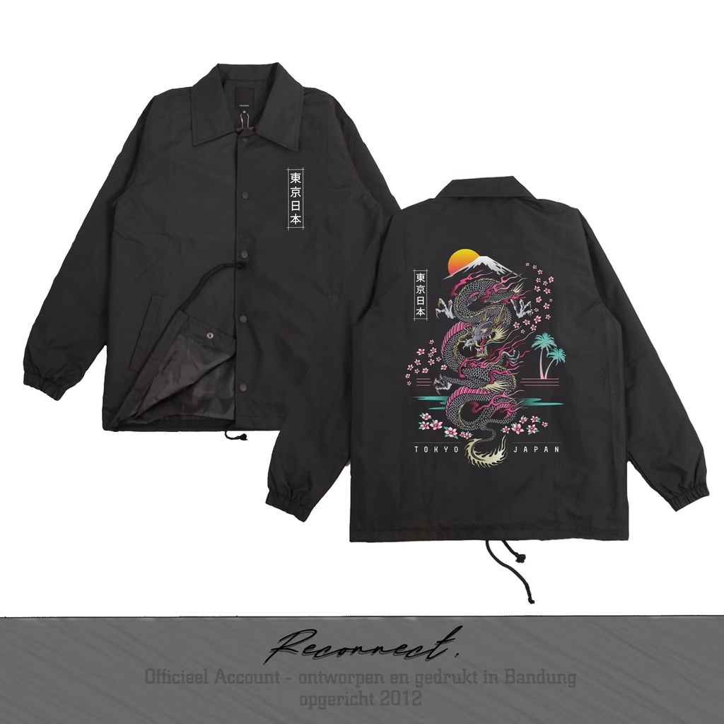 Reconnect Coach Jacket Japan Dragon - Unisex