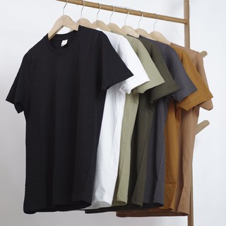 Bajubaja basic tshirt lengan pendek cotton combed 24s unisex - A