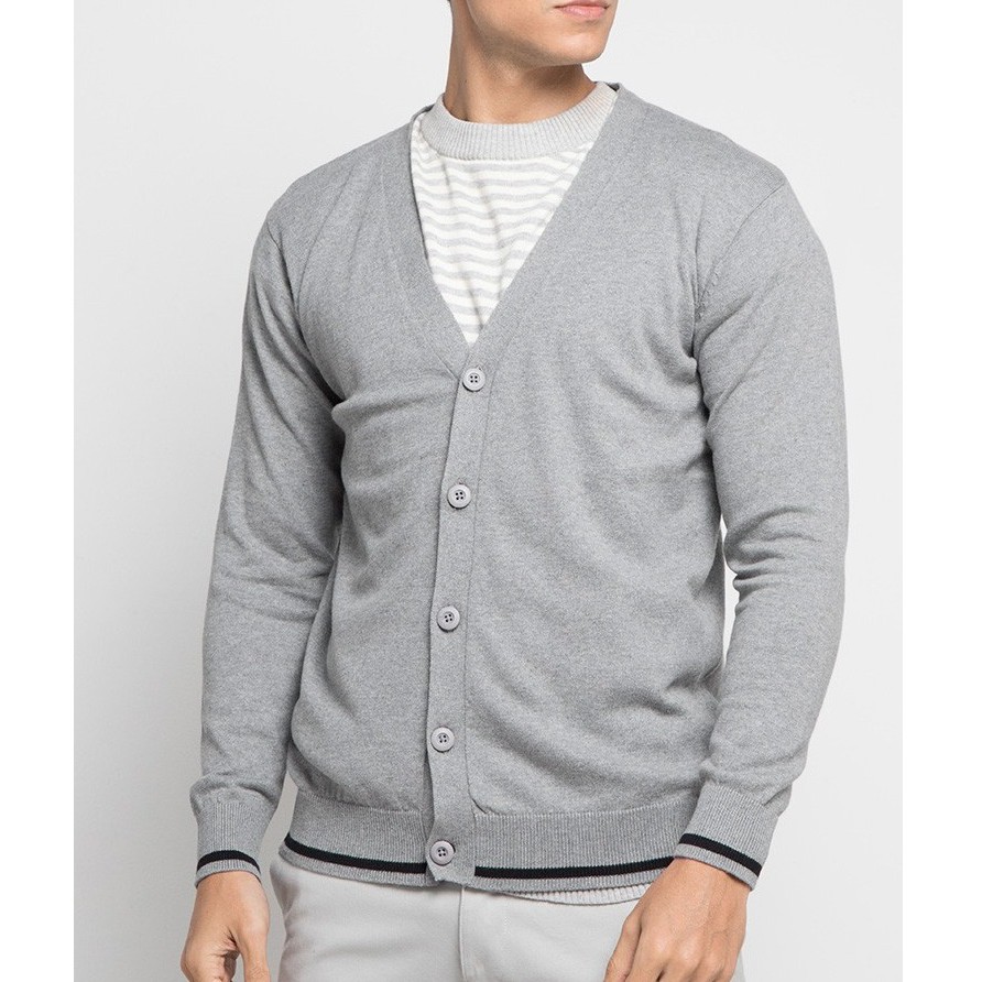 sweater v_nack_cartigan abu grey#rajutpria#rajutpria&amp;wanita#sweterpria#rajutcartiganpria&amp;wanita#