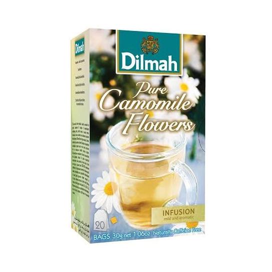 

Teh Premium Dilmah Pure Camomile Flowers 20 tea bags