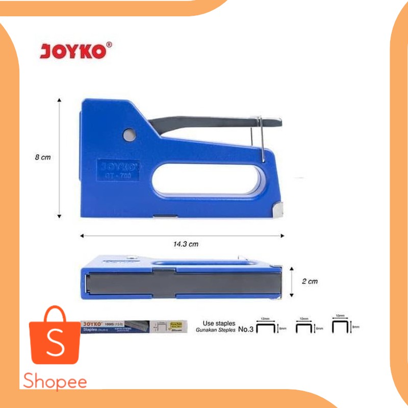 

Unik suku cadang Joyko Gun Tacker Stepler Stapler Tembak Staples GT-700 H Berkualitas
