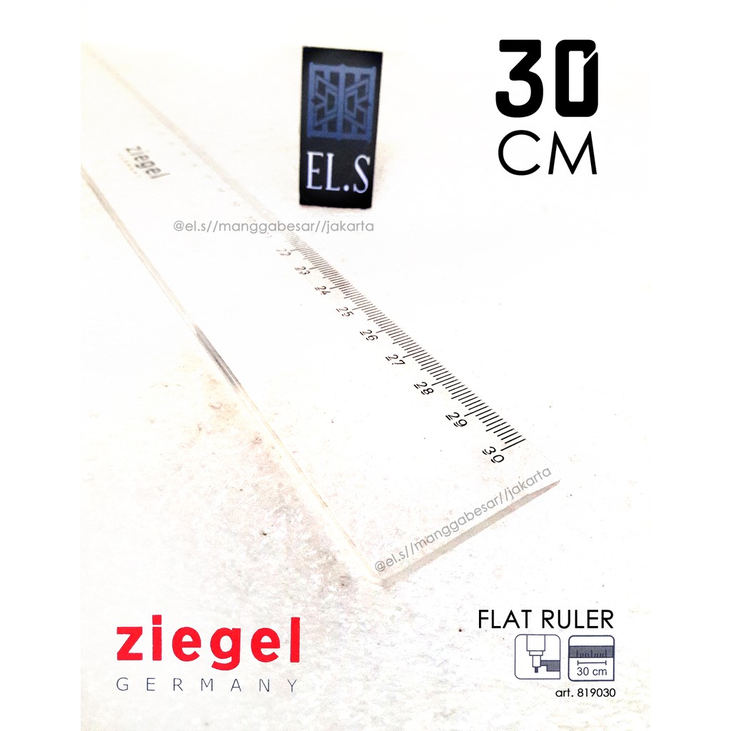 

Ziegel Flat Ruler 30 cm (Penggaris)