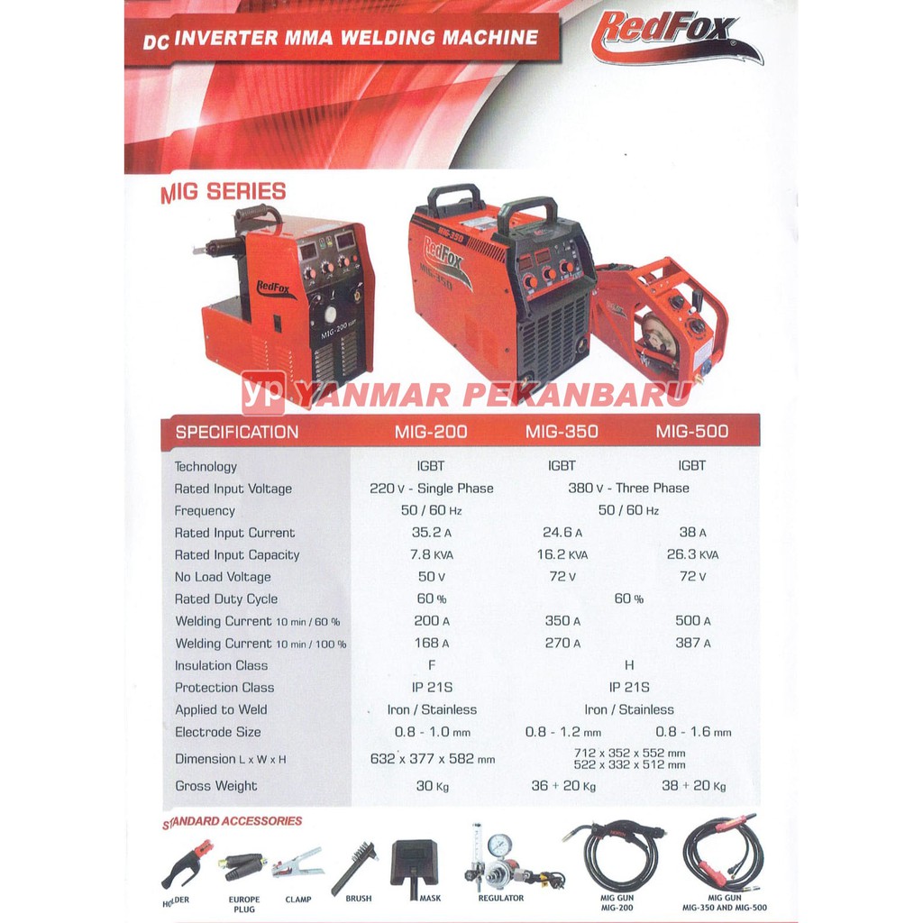 MESIN LAS REDFOX MIG-500