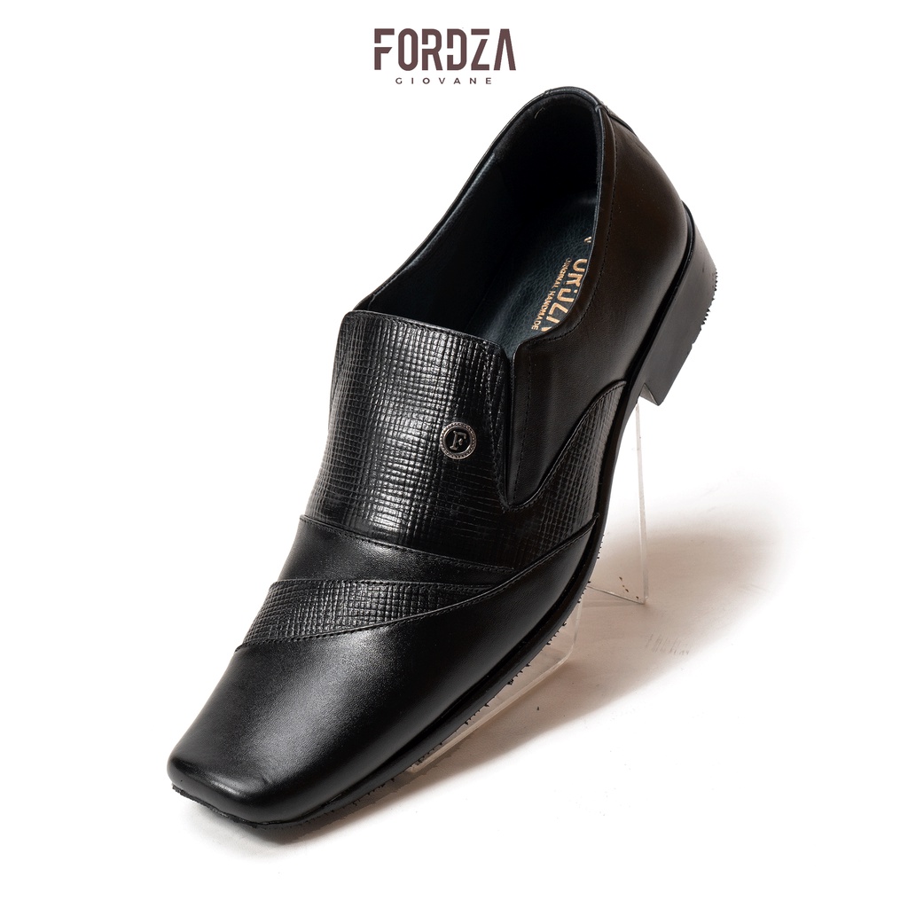 Sepatu Pantofel Pria Formal Kulit Asli Fin Design Original Fordza F661