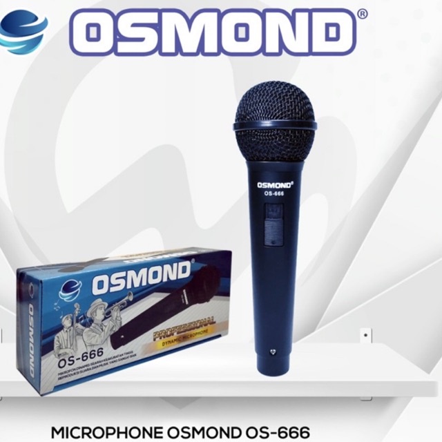 MICROPHONE MIC OSMOND 4 TIPE 555 666 777 888 DENGAN KABEL 3 METER MURAH BERKUALITAS