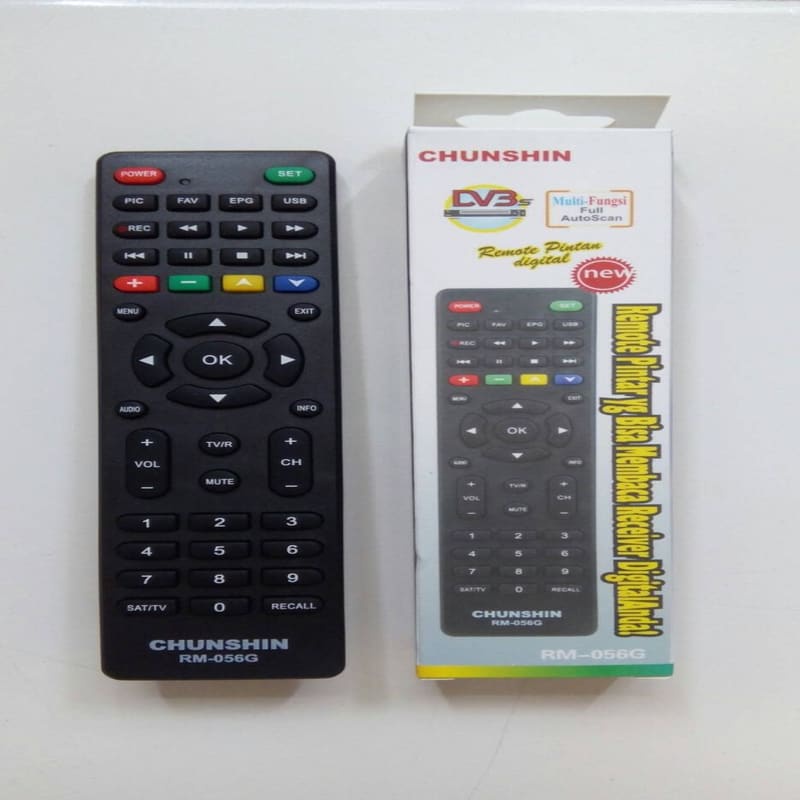 REMOT/REMOTE RECEIVER PARABOLA SKYNINDO/ BIG TV TANAKA MULTI/UNIVERSAL Free Bubble