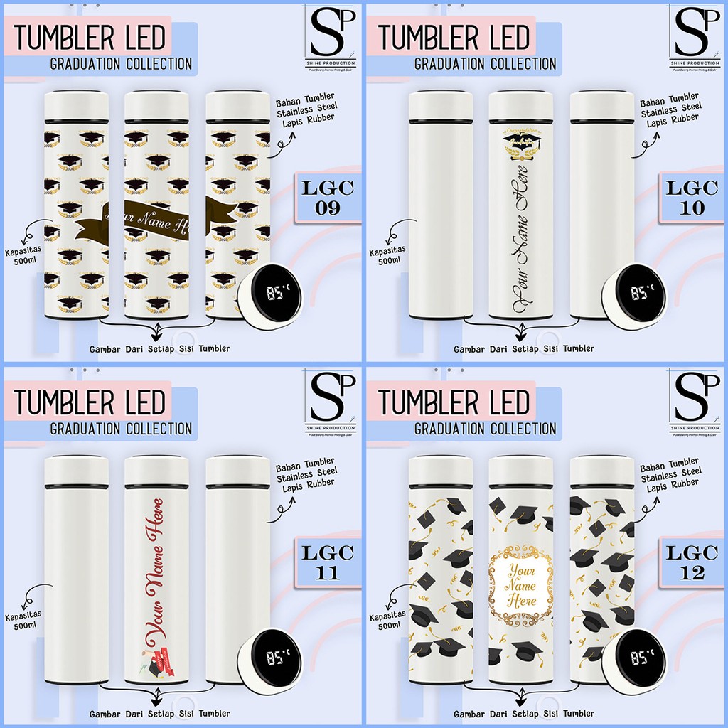 Custom Tumbler For Graduation Gift with Indicator LED