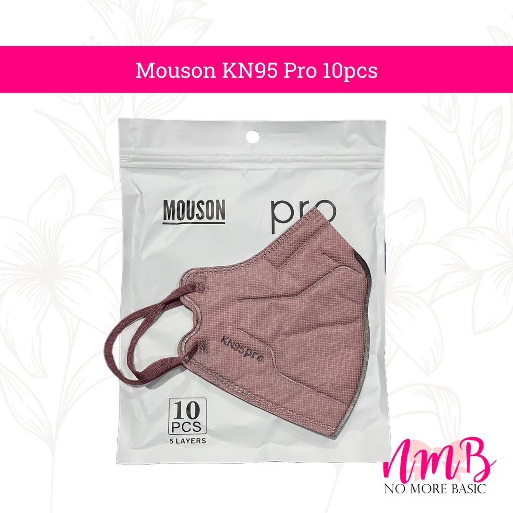 Masker Mouson KN95 Pro Garis 1 pack 10pcs Masker Kesehatan 5PLY Anti Virus