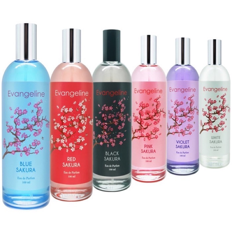 Parfum Evangeline Sakura Series / Evangeline Parfume Black Sakura dan Pink Sakura