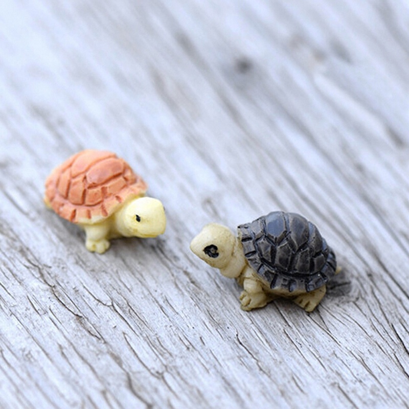 2pcs Miniatur Kura-Kura Untuk Dekorasi Rumah Boneka