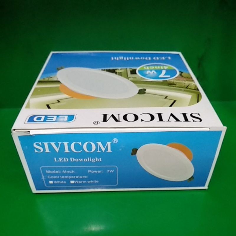 LAMPU DOWNLIGHT LED SIVICOM 7W 4&quot;