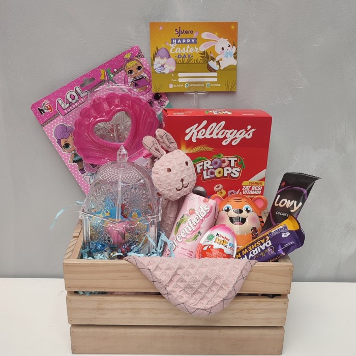 

Paket dekorasi box hampers easter bunny eggs kelinci telur paskah 51