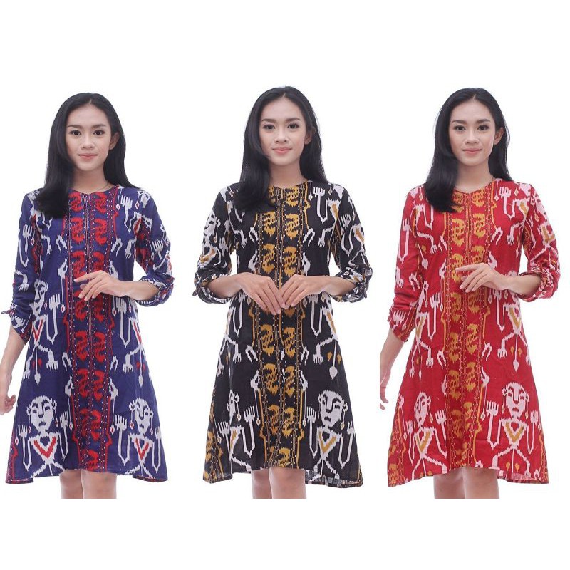 COD--DRESS TUNIK BATIK KAMPUS
