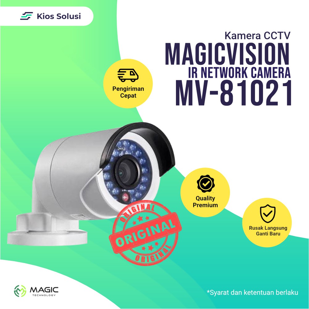 KAMERA CCTV MAGIC VISION SETARA HIKVISION | MV-81021 |  IR NETWORK CAMERA | TERMURAH