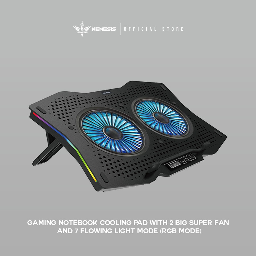 NYK Nemesis X6 / X-6 Thunderstorm Cooling Pad Cooler Pad RGB Fan