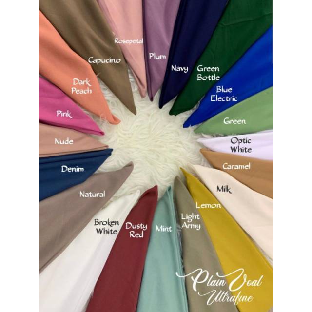 POLOS (Variasi 2) - Plain Voal Hijab Mylady