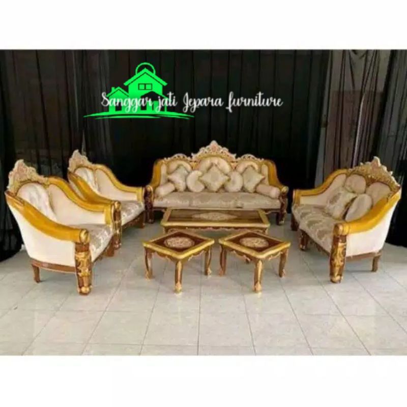 kursi sofa tamu ganesah kayu jati meubel jepara