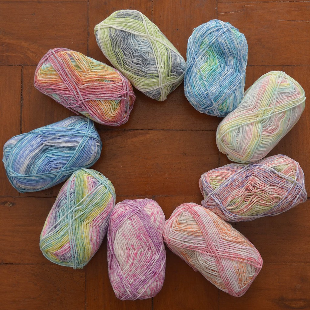 Benang Rajut Milk Cotton Sembur Flora