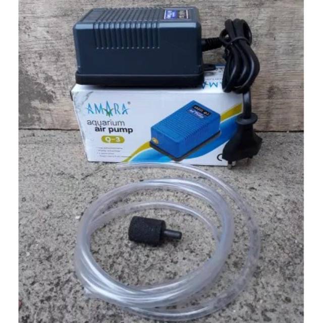 paket aerator + selang &amp; air stone ( pompa udara aquarium / air pump )