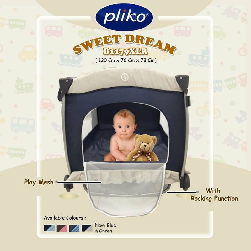 Box Bayi Pliko 1179 XLR Sweet Dream Tempat Tidur Bayi Makassar
