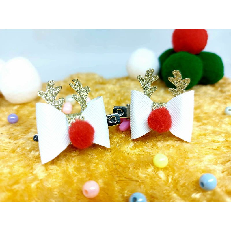 rudolf hairpin tanduk rusa jepit aksesoris rambut jepitan edisi christmas natal