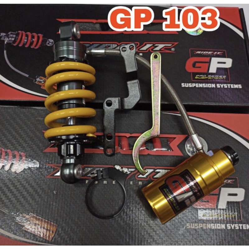 Monoshock Ride It GP103 Mx King / Monoshock Ride It Tabung Pisah Jupiter Mx Old New Double Klik Tabung Fleksible - Charmoto