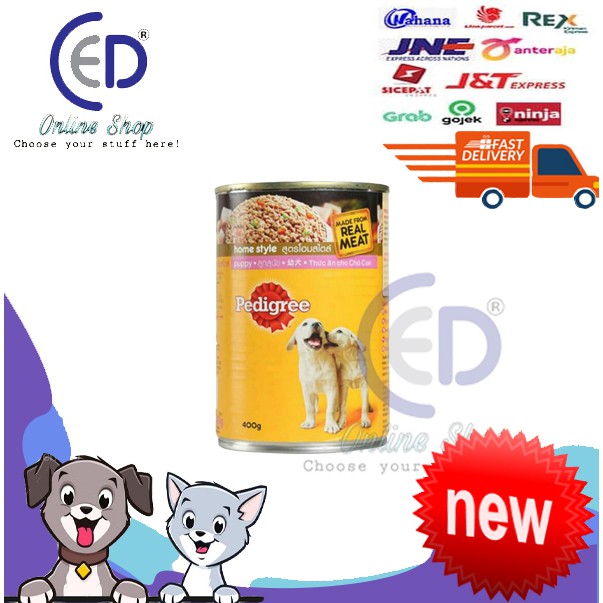 MAKANAN ANJING PEDIGREE PUPPY 400GR