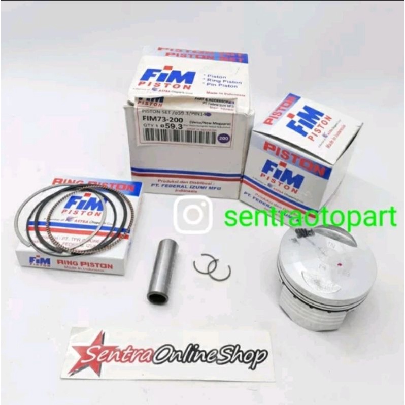 piston seher kit megapro monoshok oversize 200 original fim