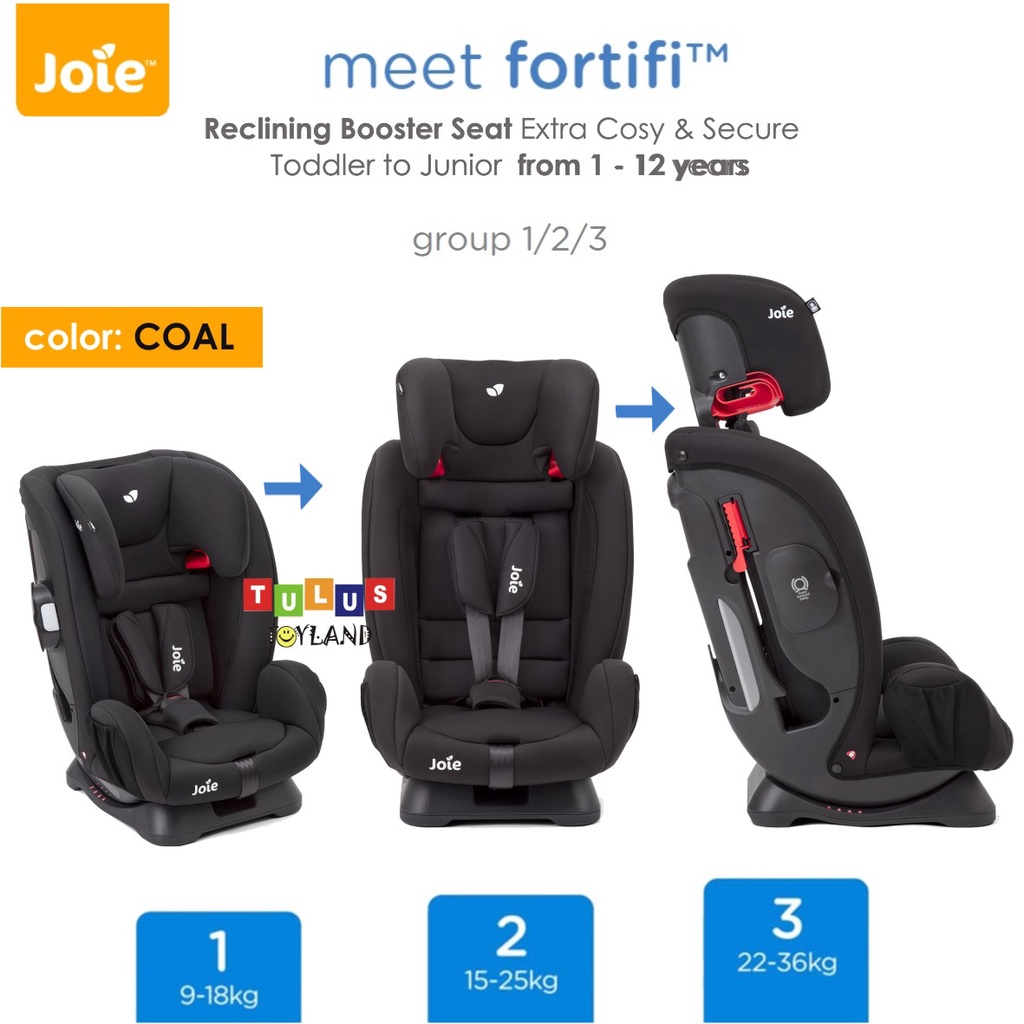 Khusus GOSEND - Joie Meet FORTIFI Recline Booster Car Seat dudukan kursi mobil anak every stages carseat