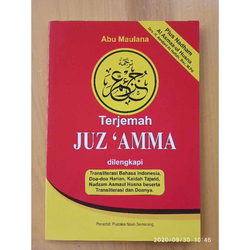 terjemah Juz amma plus terjemah nadhom asmaul husna HVs besar