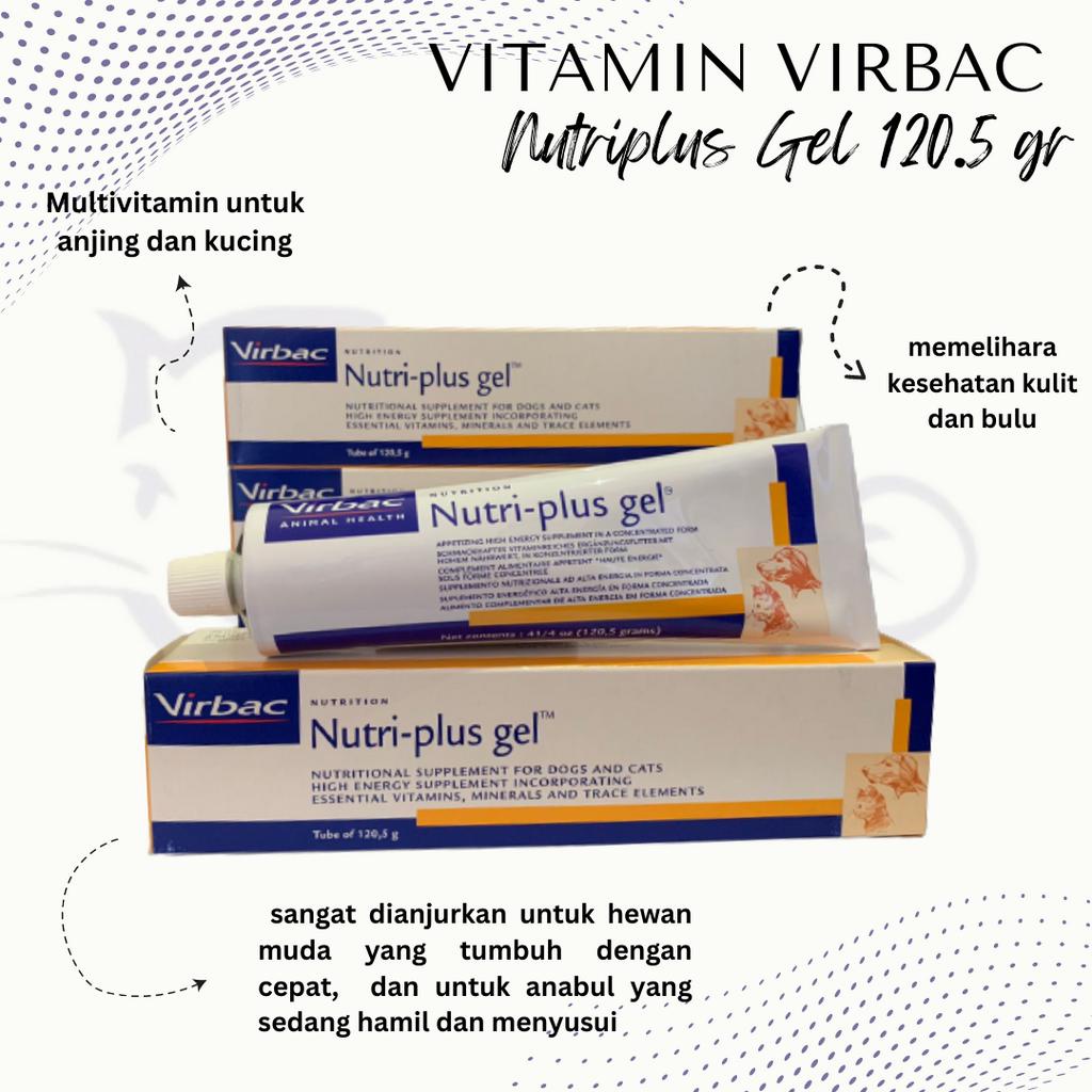 VITAMIN KUCING DAN ANJING VIRBAC NUTRIPLUS GEL NUTRI PLUS GEL NUTRI-PLUS GEL 120.5GR 120,5GR