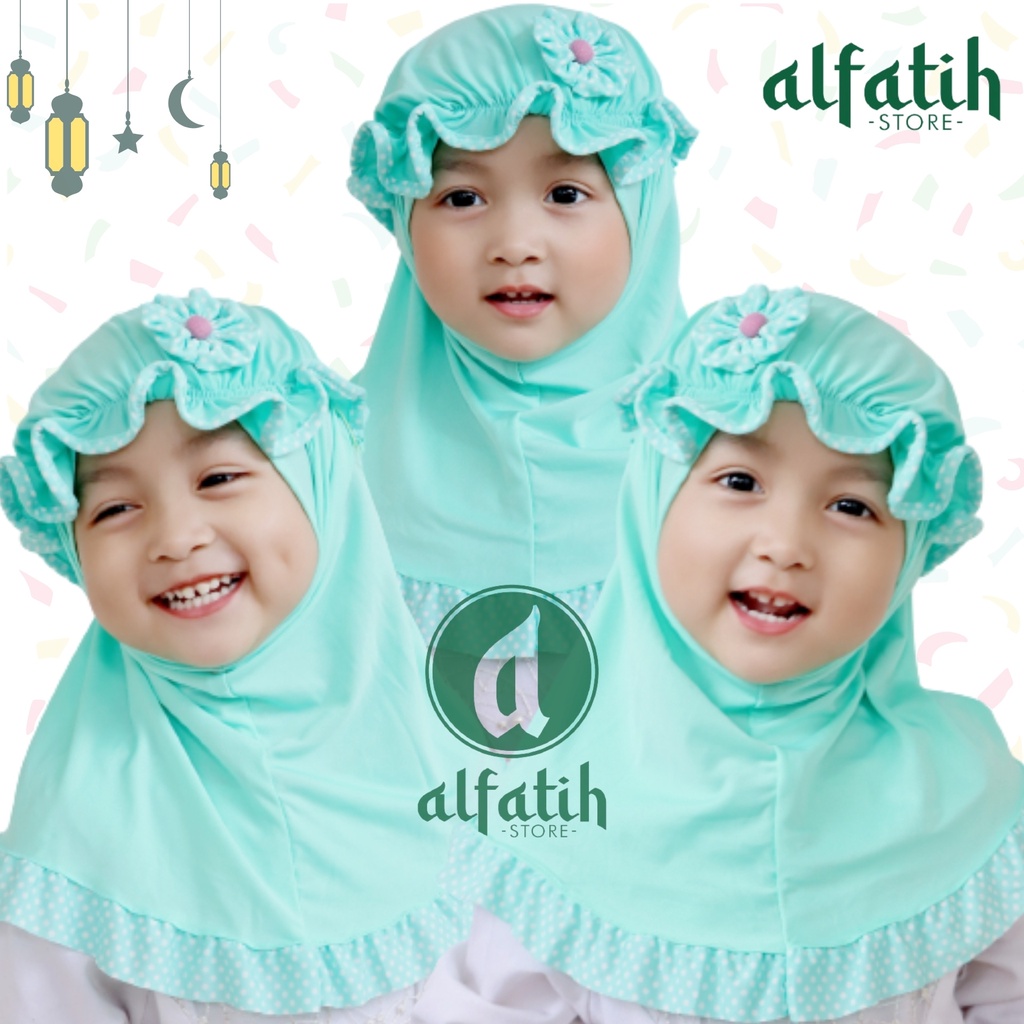 ALFATIH STORE / JILBAB HIJAB ANAK TOPI LIST POLKADOT CANTIK / HIJAB ANAK / HIJAB BAYI KERUDUNG ANAK HIJAB BAYI COD / KERUDUNG ANAK HIJAB ANAK BAYI PEREMPUAN / HIJAB ANAK / JILBAB ANAK BAYI USIA  0-3 TAHUN BAHAN JERSEY PREMIUM NYAMAN DI PAKAI