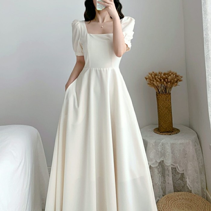 REALPICT Dres Brukat Modern / Baju Dress Cewek / Dress Natal / Dres Wanita / Dres Wanita Murah / Keb