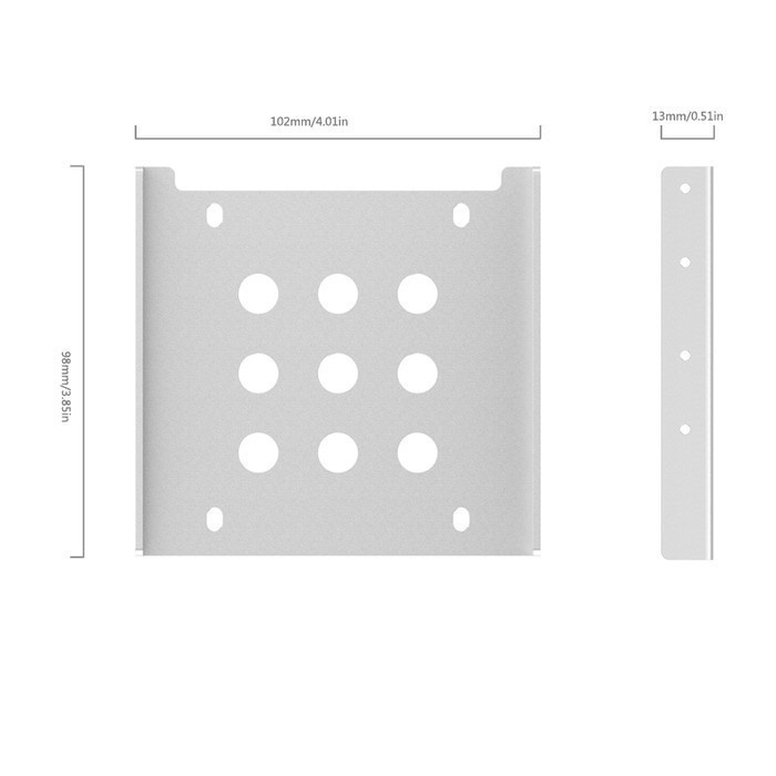 ORICO AC325-1S Internal Mounting Bracket Aluminium HDD/SSD 2.5&quot; - New