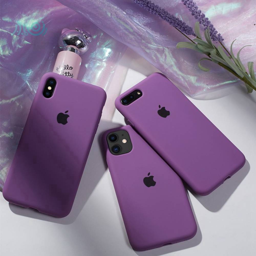 HOT SALE Purple Silicone Casing Original Iphone SE2 IP11