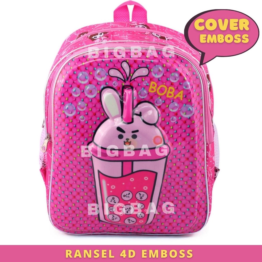 PTS - Tas Ransel Anak Sekolah - RANSEL TIMBUL EMBOSS TAS UNICORN - RANSEL BOBA DONAT RANSEL EMBOSS LED  - RANSEL BOBBA - TAS BOBA ANAK SEKOLAH - Tas Sekolah Anak - Tas Anak Sekolah Tas Anak SD Tas Anak TK Promo Diskon Termurah Terlaris Terbaru Best Seller