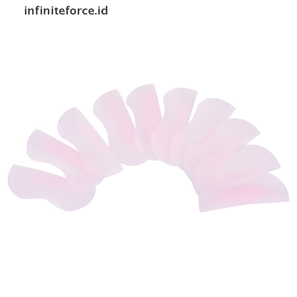 (Infiniteforce.Id) 10pcs / Set Pad Perming Bulu Mata Bahan Silikon