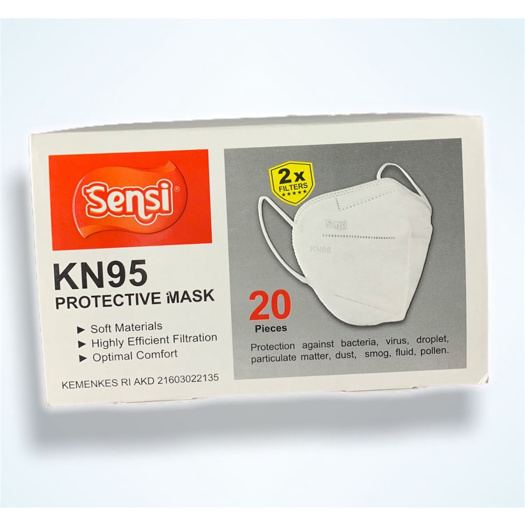 Masker Sensi Protective Mask KN95 5Ply isi 20S