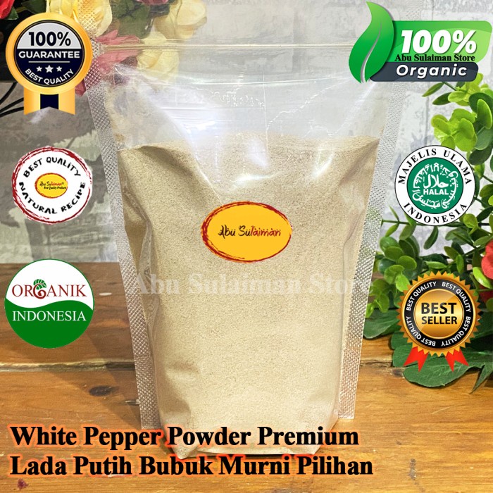 

Lada Putih Bubuk Murni 500 gr / Pure White Pepper Powder 500 gram