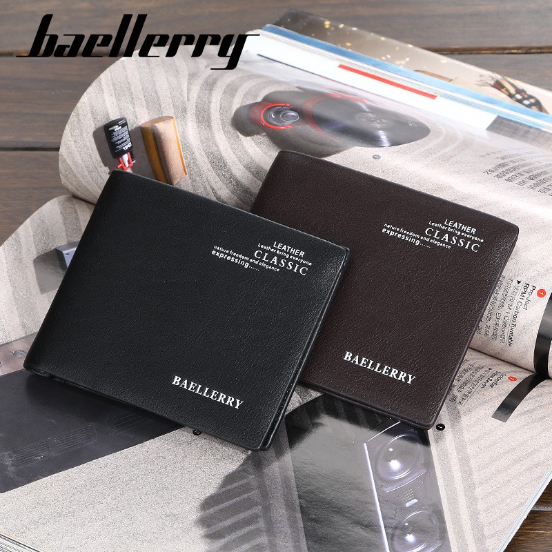 BAELLERRY D1836 Dompet Pria Bahan Kulit PU Leather Premium WATCHKITE WKOS