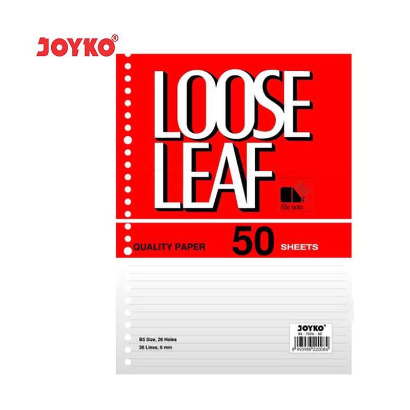 Joyko Loose Leaf B5 [50 Lembar] PUTIH